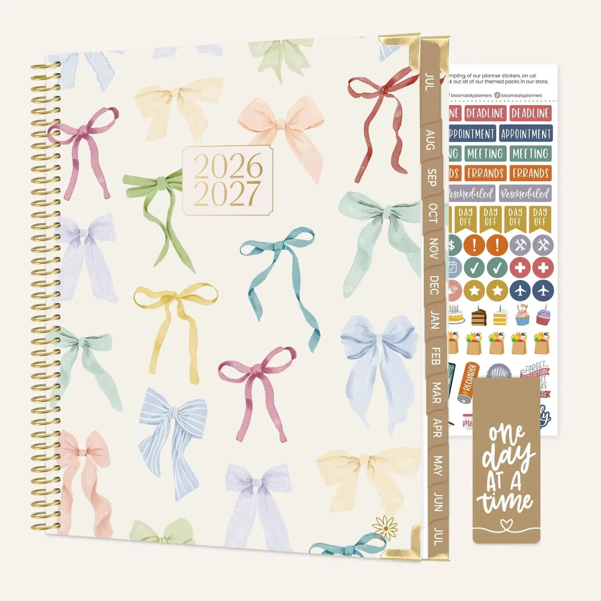 2026–27 Hard Cover Planner, 8.5" x 11" | Bows 2026–27 Hard Cover Planner, 8.5" x 11" | Bows