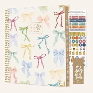 2026–27 Hard Cover Planner, 8.5" x 11" | Bows