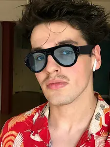 Men's Classic Pilot Sunglasses, Trendy Sunglasses, Lightweight Frame, Casual Versatile Style, Perfect for Daily Outdoors and Travel