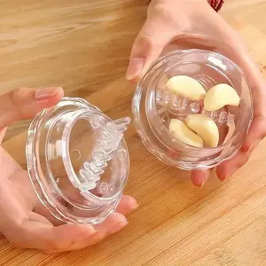 2pcs Manual Garlic Press, Rolling Grinder, Chopper, Kitchen Tool, Household Appliance, Essential Cooking Gear, Easy to Use