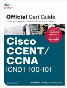 USED Book - Cisco CCENT/CCNA ICND1 100-101 Official Cert Guide by Wendell Odom (Hardcover) - english