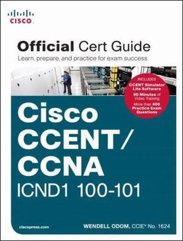 USED Book - Cisco CCENT/CCNA ICND1 100-101 Official Cert Guide by Wendell Odom (Hardcover) - english
