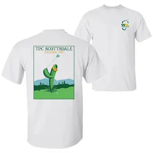 Golf Graphic Vintage Shirt for Men & Women, Breathable Cotton Apparel, TPC Scottsdale Arizona USA Golf Course Inspired, Trendy Casual Gifts for Golf Enthusiasts, Classic Course Inspired Cotton Tee for Men & Women