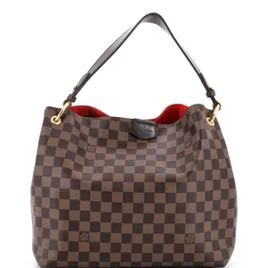 Pre-owned Louis Vuitton Canvas Coated Shoulder Bags Graceful Handbag Damier PM by Rebag