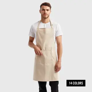 Colors Recycled Bib Apron with Pocket