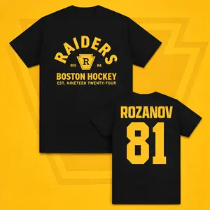 Boston Raiders Hockey Shirt, Ilya Rozanov Replica T Shirt, Sports Romance BookTok Gift, Heated Rivalry Inspired, 81 Jersey