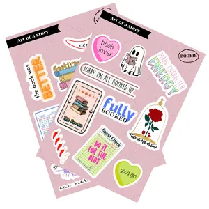 Sticker Sheet - Book Lover Edition, Laminated Sticker