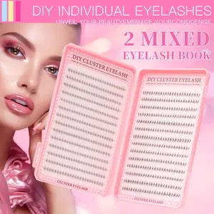 168 Pairs Self-Adhesive False Lower Lashes, Beginner-Friendly Segmented Cluster Design, Soft No-Glue Application, Easy to Use