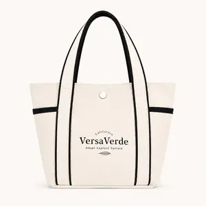 Coastal Day Mini Canvas Tote Casual Tote Bag Plain Color Bag