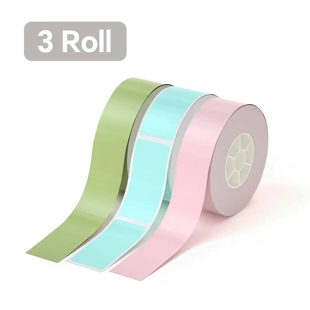 Pink+Green+Blue -3 Roll