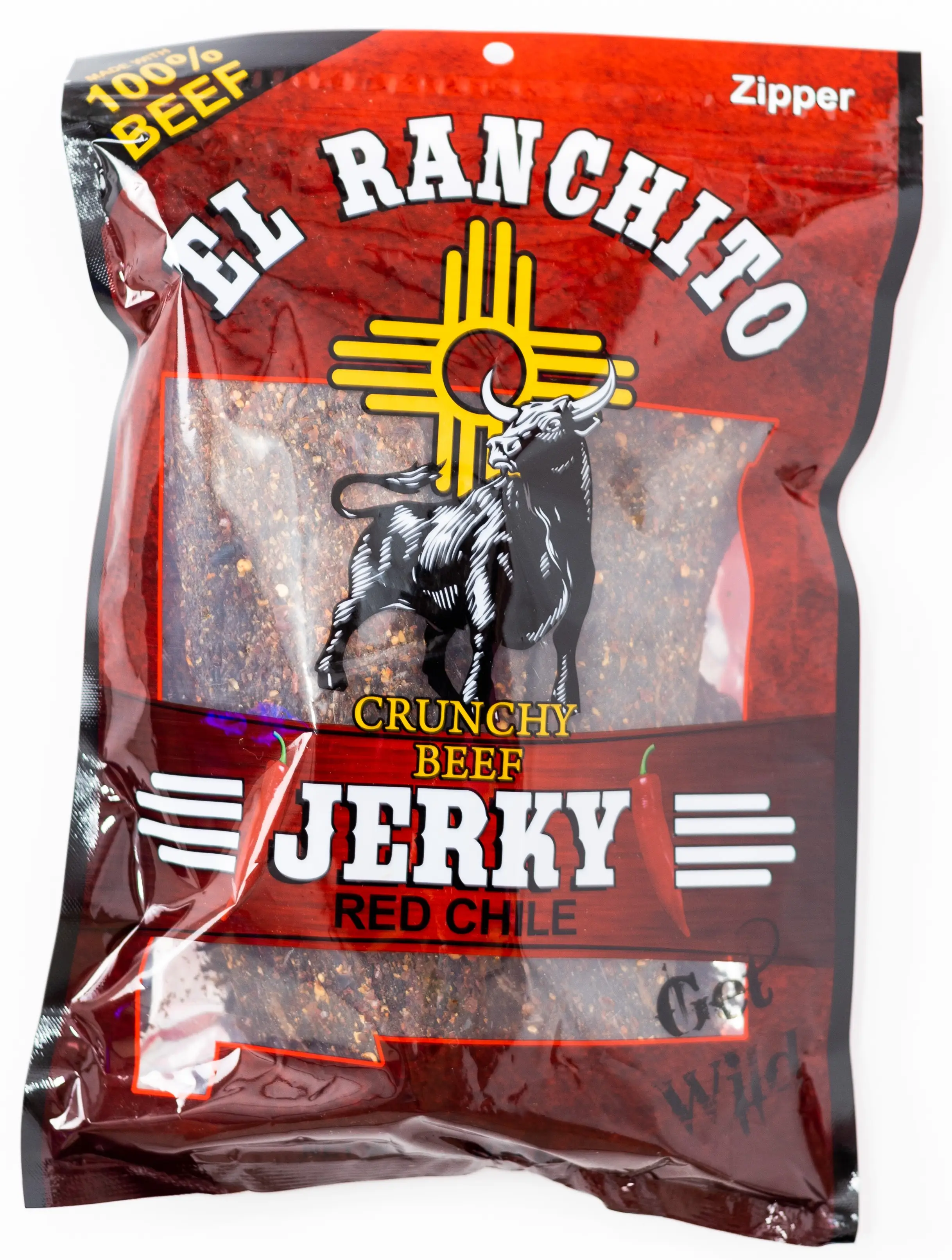 Red Chile -El Ranchito Crunchy Beef Jerky NET WT. 6 O Z