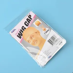 (Do Not Order Separately) 2pcs/Bag Stretch Mesh Wigcap, Comfortable Fit Hair Net for Wig Making & Hairpieces