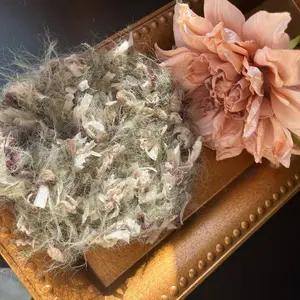 Artivelle Handmade crochet hair scrunchie [Autumn Grove]