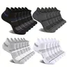 Men's Striped Print Ankle Socks, Comfortable Breathable Moisture Wicking Socks for Daily Wear, Activewear Ankle Socks, Athletic Running Socks, Training Low Socks, Grip Socks, Sports Socks, Slouch Socks
