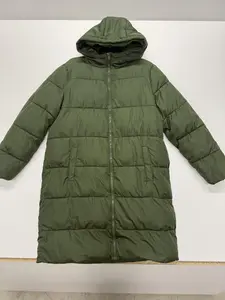 From Nuuly Vero Moda Maternity Hooded Coat with Elasticated Cuffs Knee Length Zip Fastening Side Pockets for Comfortable Pregnancy Outerwear | Great Condition | Gently Worn, Inspected and Ready For Wear