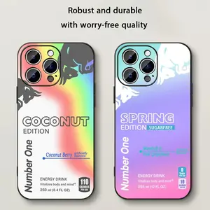 Red bull energy drink juice pattern Phone Case For iPhone 17 16 e 15 14 13 12 Plus Mini Pro Max Soft black Protective Shockproof Cover