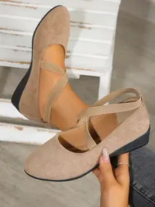 Soft Wedge Heeled Shoes for Women, Stylish Fashion Elegant Classy Closed-Toe Design in Faux Suede, Comfort Style for Day or Night Wear, Footwear