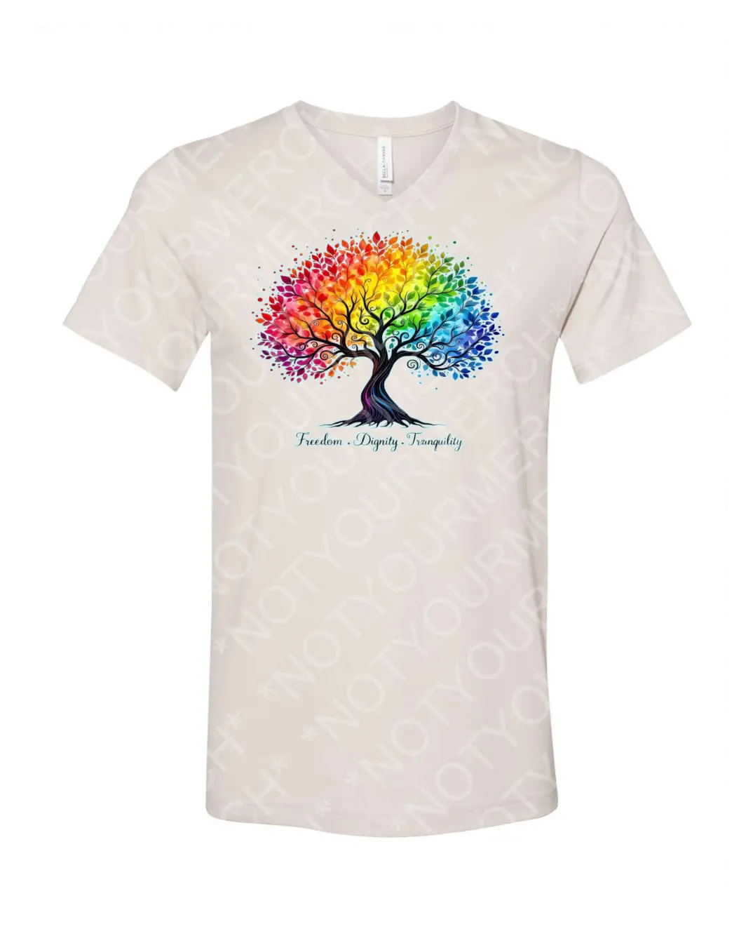Rainbow Tranquility Tree Tee