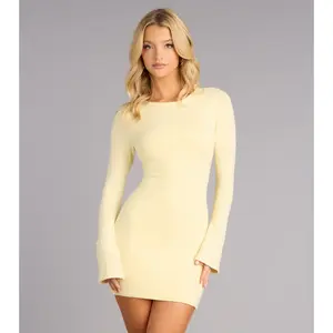 Soft Focus Confidence Bodycon Mini Dress