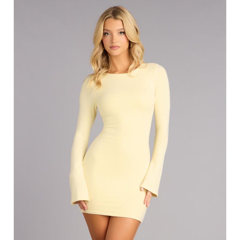 Soft Focus Confidence Bodycon Mini Dress