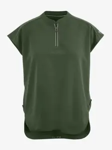 Healing Hands 360 Sandy Women's 2-Pocket STRETCH Dolman Sleeve Zip Mandarin Collar Scrub Top