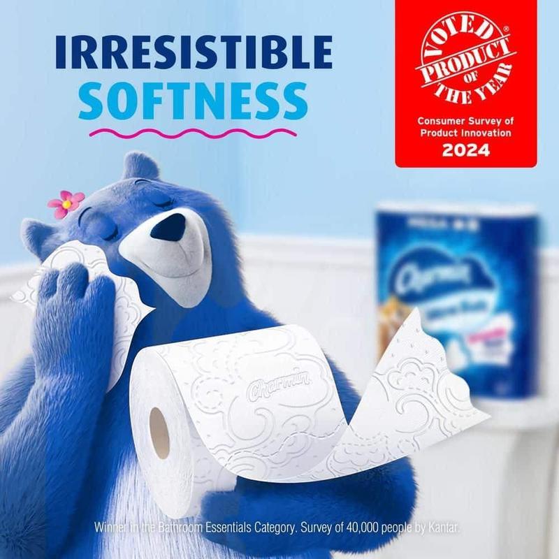 Ultra Soft Smooth Tear Toilet Paper Mega Plus Rolls 12 Count Treated for Softness and Better Tear Experience