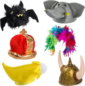Funny Party Hats Photo Booth Props - Bulk Costume Hats - Adult Dress Up Hats - 6 Pc Assorted Set MulticolouredGift.