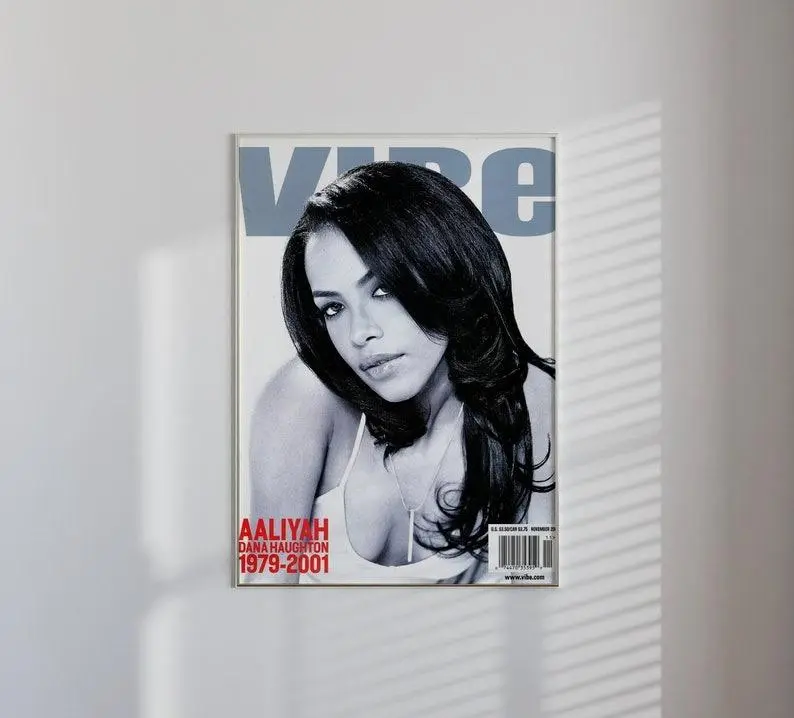 Artist Aaliyah Rap Album Magazine Cover Poster - Home Decor Wall Art Print