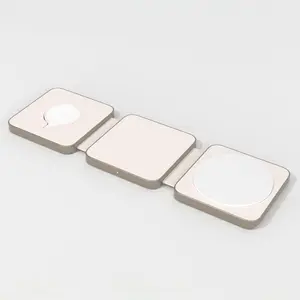 Qi2 Wireless 3-in-1 Folding Charging Pad - Stone White - heyday White