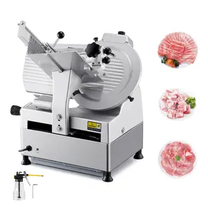 【Summervibes】VEVOR Automatic Meat Slicer,  , 180W + 370W Deli Slicer with a 12 inch Premium 65Mn Blade, 0-0.3 inch Adjustable Thickness, Electric Food Slicer Machine for Meat, Vegetables, Hard Bread, and Cheese