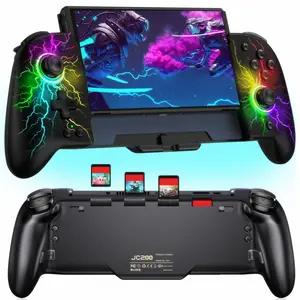 BEBONCOOL Switch Controllers with upgraded Hall Joystick for Switch/OLED, Full-Size Ergonomic Handheld Mode Wireless Switch Joypad, One-Piece Wireless Switch Joypad with Turbo/Programming/1000mAh Battery-JC202