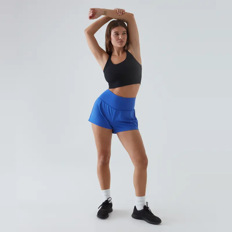 Halara Super High Waisted Back Pocket & Side Hidden Pocket 2-in-1 Yoga Shorts 3", Summer Running Shorts for Women,  Sports Workout Shorts, Gym Outfit 6