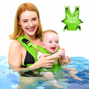 Baby Carrier, Dual-Use Adjustable Baby Sling Support Infant Chest Holder with Drawstring Backpack for Newborn to Toddler 13-33 lbs Swimming Pool Beach Land (Green) Waterproof Diaper Bag