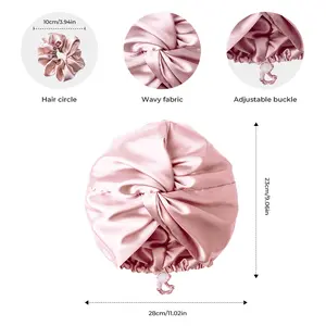 Satin Luxe Sleep Bonnet Set Cross Twist Hair Protector with Detachable Bow, Glam Night Cap for Women's Curly & Natural Hair Care Haircare Heatless