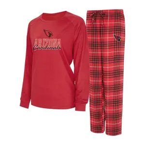 NFL Women's Long Sleeve Tee & Flannel Pajama Set