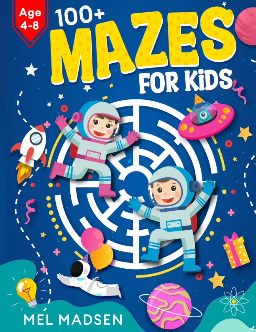 100+ Mazes For Kids Age 4-8 | A Collection of Fun and Challenging Maze ActivityBook Puzzles For Ages 4,5,6,7,8
