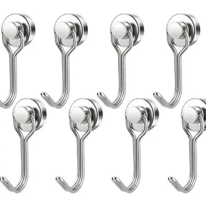 8/16 Pack Swivel Swing Magnetic Hooks 30LBS – Strong Neodymium Hooks for Cruise Cabins, Kitchen, Fridge & Other Magnetic Surfaces, Cruise Essentials 2026