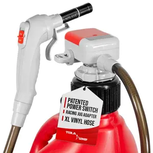 TERA PUMP TRFA03-XL - Battery Powered Fuel Transfer Pump with Power Nozzle, 20178