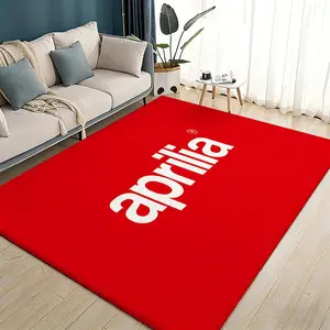 A-Aprilia Motorcycle Logo Floor Mat Flannel Rugs Soft Warmth Floor Mat Thickened Non-Slip for Room Home Decor Door Mat Strong Water Absorption Upgraded Anti-Slip Backing Easy to Clean