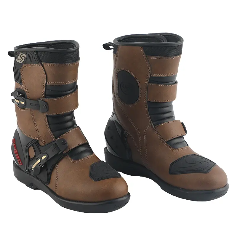 Hard‑Shell Protective Motorcycle Riding Boots, Anti‑Slip, Wear‑Resistant, Breathable Impact‑Resistant Rider Boots, Long & Short Style Riding Gear