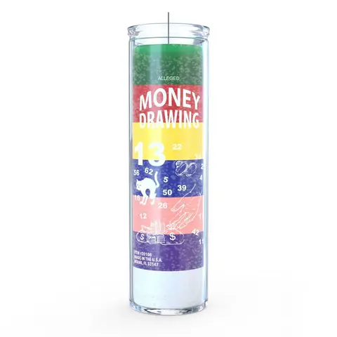 7-Day 7-Color Draw Money Candle Set, Rainbow Layers Light, Eclectic Non-Toxic Wax for Mindful Home Use, Spiritual Insight-Enhancing Home Decor Candle - Boost Income, Attracts Financial Prosperity