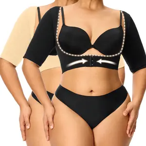 Women's Arm Shaper Post Surgery Compression Top Posture Corrector Shapewear Vest Women Chest Brace Push Up Bra Comperssion Sleeveles Arm Fornt Closure Shaperwear Plus Size XL-3XL