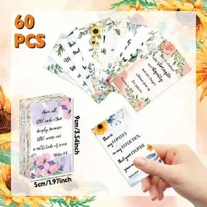 60 Pieces Bible Verse Cards with Full Scripture Inspirational Mini Prayer Cards