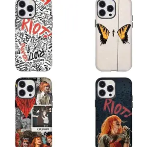 Nostalgic Paramore Riot Phone Case Iconic Pop Punk Butterfly Hayley Williams Aesthetic Design Compatible for iPhone 17 16 15 14 13 12 11 and for Samsung S21-S25 Ideal Gift for Music Fans girly phone cases