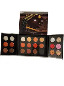 Rich Glamour Cosmetics Bare Palettegentics 24 color Eyeshadow Palette Matte, Shimmer, Glitter, Satin
