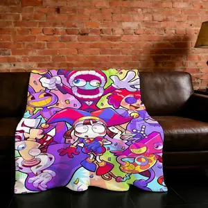 Blanket Super A-Amazing Warm C-Circus-ES Comfortable D-Digital Plush Throw Blanket Child Home Sofa Bedroom Gift
