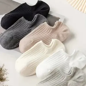No Show Socks, Invisible Liner Socks, Low Cut Ankle Socks for Women Men, 6 Pairs Mixed Colors Assorted, Non Slip Silicone Grip, Breathable Cotton Blend, Casual Boat Socks, Spring Summer Suitable