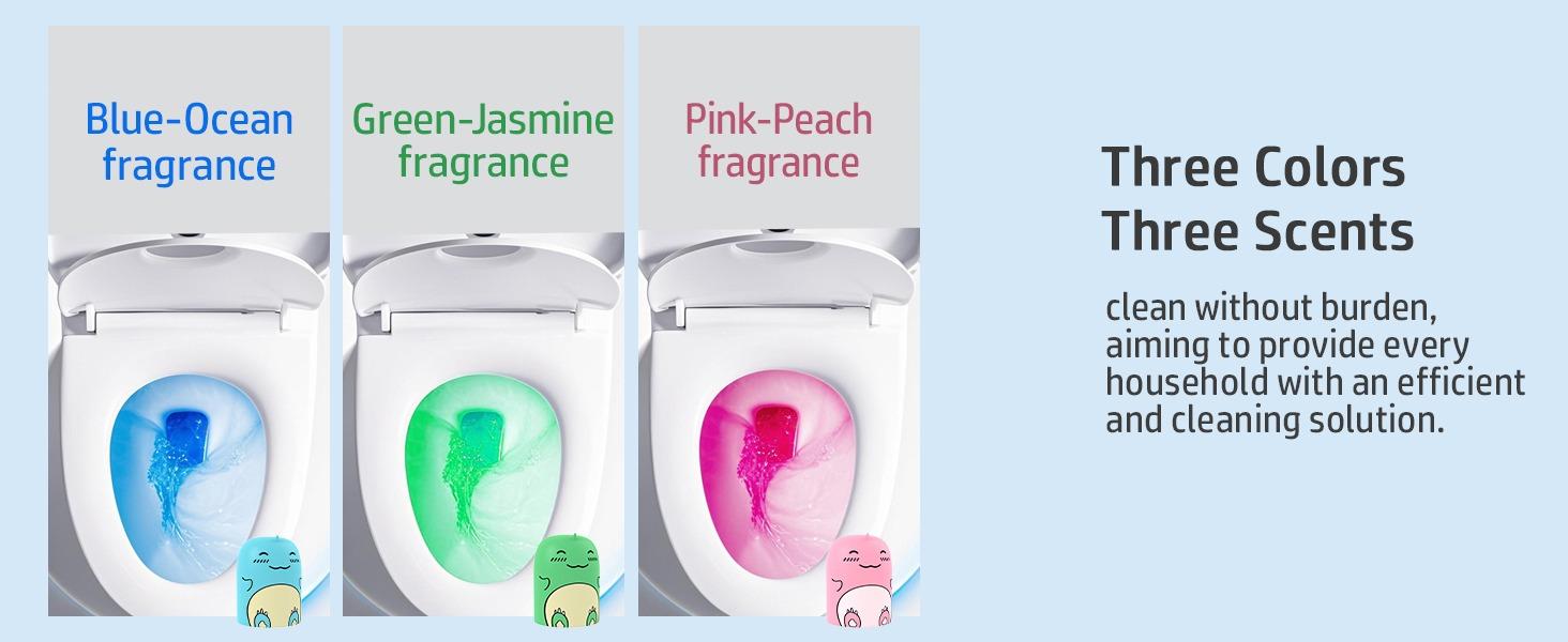 3 Bottles Toilet Bowl Cleaner Bottle Cute Dinosaur-Shaped- Powerful Stain Removal, Long-Lasting Freshness, Effortless Toilet Maintenance house cleaning tools