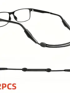 Adjustable Sports Glasses Strap Set, Durable Nylon Material, Anti-Slip Fashion Rope, Comfortable Metal Wire, Ideal for Active Lifestyle