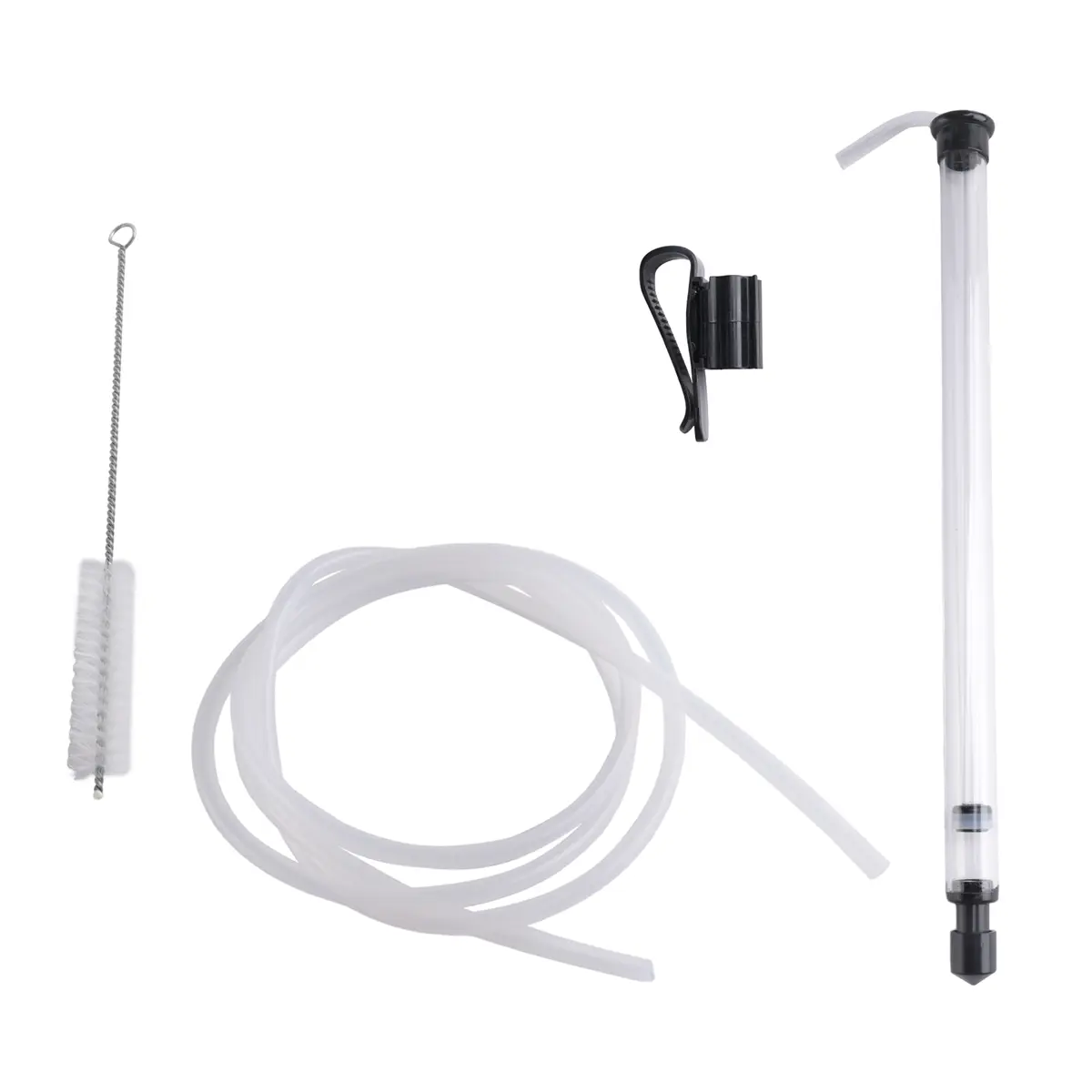 Eco-Friendly & Food Grade Safe 3/8in Auto Siphon Kit with Clamp, 6.5ft Durable Plastic Tubing, Efficient Auto Siphoning, Portable for Beer & DIY Enthusiasts